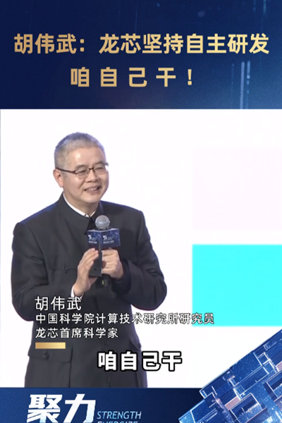 胡偉武：龍芯堅(jiān)持自主研發(fā)，咱自己干！