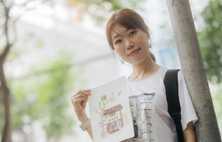 留住風景與人情，日本姑娘為上海小店作畫百余幅 
