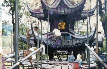 40年前，揚州工匠在日本建造“風月亭”